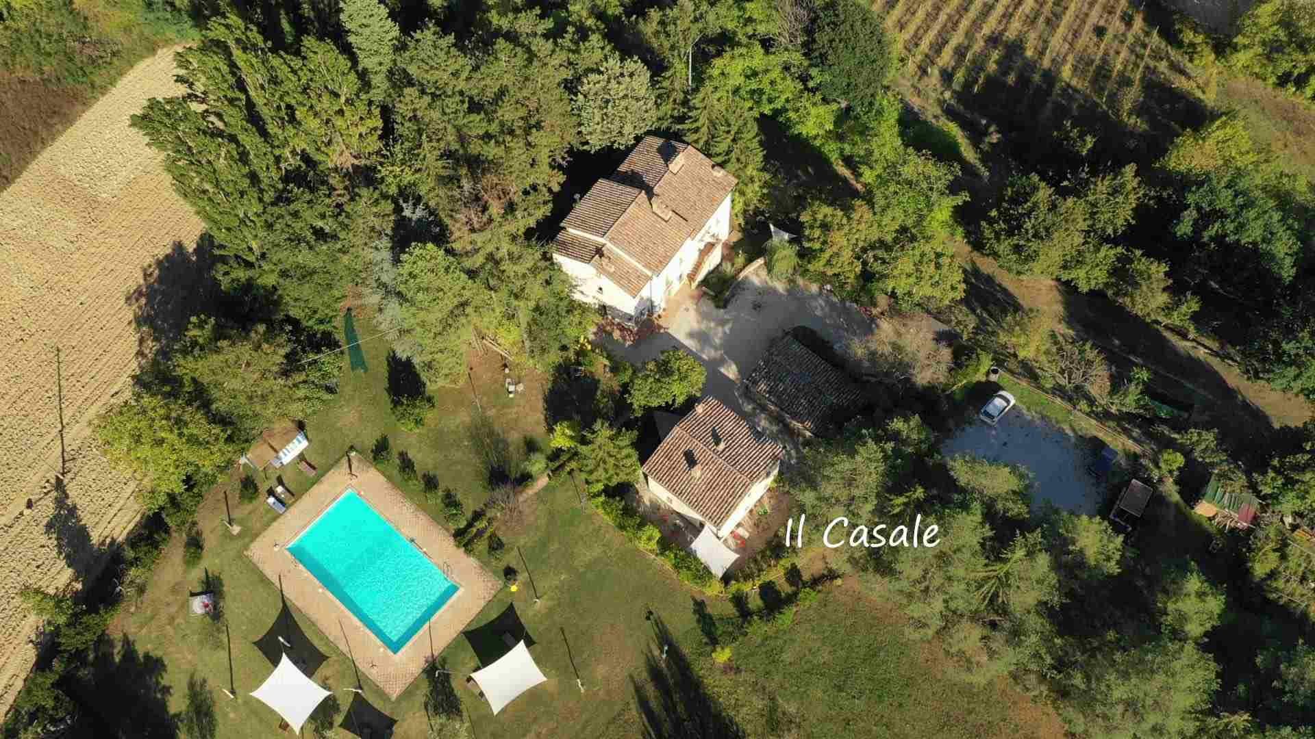 Ferienhaus Umbrien Il Casale Aerial