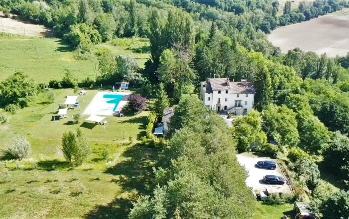 Agriturismo bird view