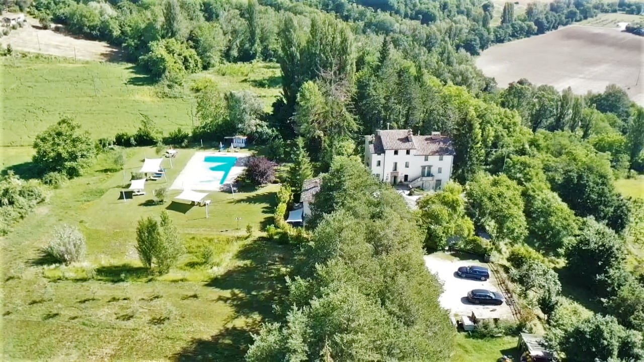 Agriturismo bird view